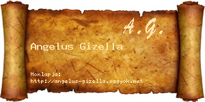 Angelus Gizella névjegykártya